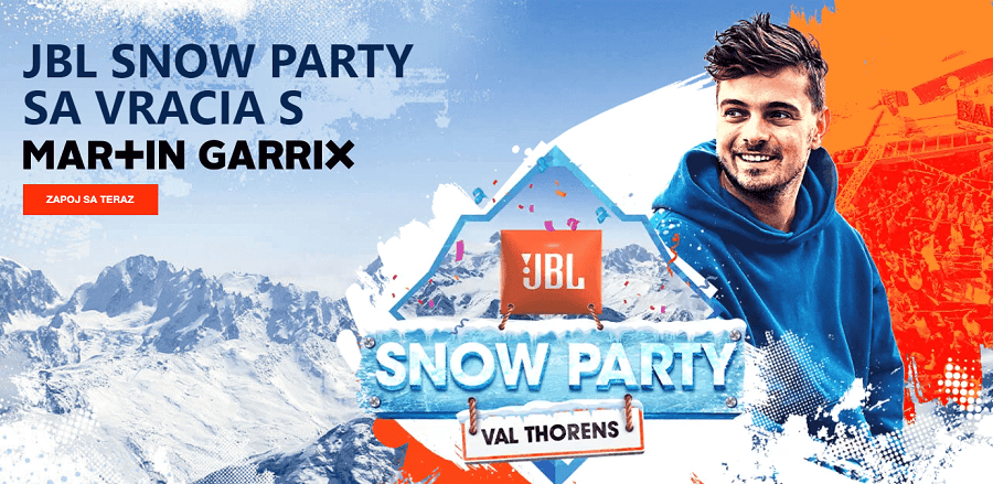 NAKÚP A VYHRAJ 2 LÍSTKY NA LEGENDÁRNU JBL SNOW PARTY