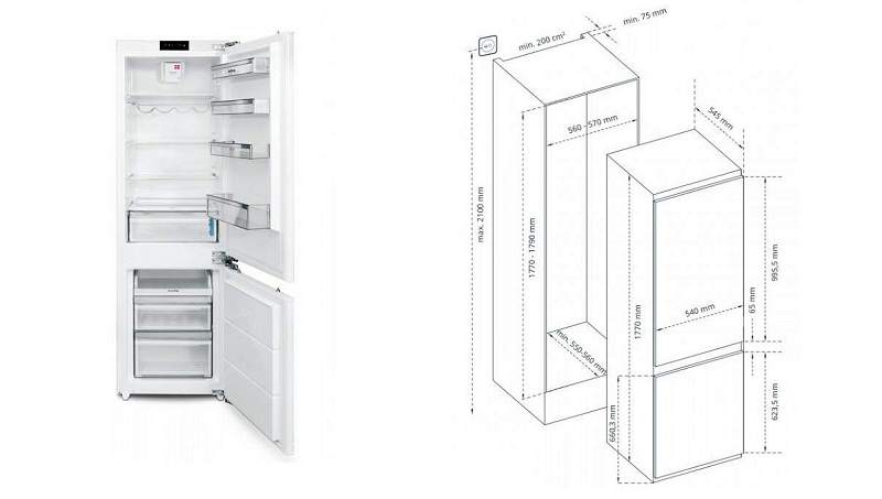 vstavaná chladnička Vestfrost VR-BB27612H1S