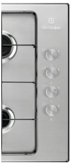 Electrolux KGS6404SX varná doska plynová s bočným ovládaním