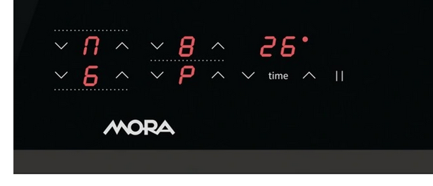 MORA VDIT 654 FF7 - displej a ovládací panel