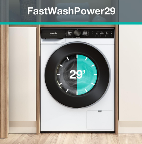 Gorenje, FastWash Pro: Čistá bielizeň za iba 29 minút