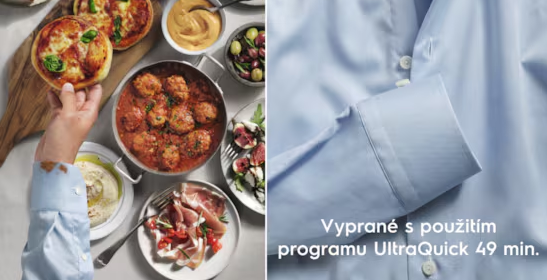 Rýchle pranie s UltraQuick 49 min.