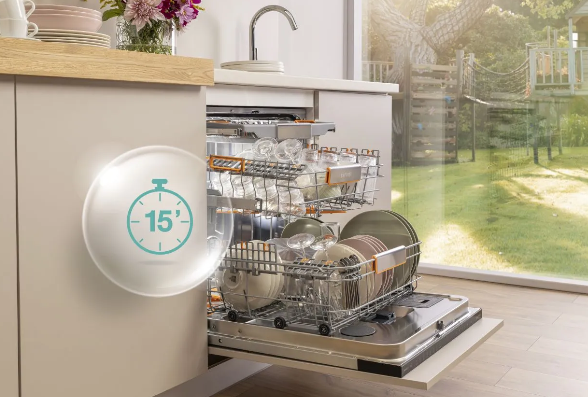 Umývačka riadu Gorenje GV16B umyje riad už za 15 minút. Ideálne pre väčšie rodinné stretnutia a návštevy.