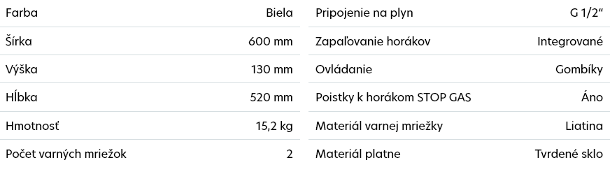 VDP645GW7 MORA PARAMETRE