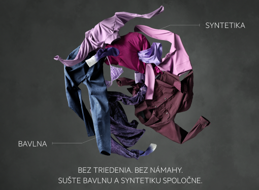 MixDry bez problémov rovnomerne vysuší syntetické aj bavlnené odevy 