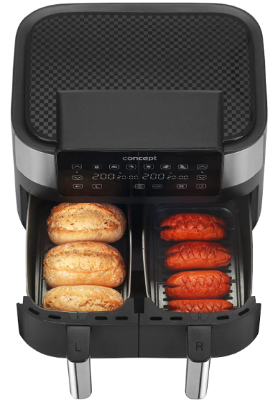 Concept FR8000 Double teplovzdušná fritéza | 8 litrov
