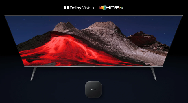 Vizuálna stránka na úrovni kina. Multimediálne centrum Xiaomi TV Box S 3. generácie podporuje HDR10+ a štandard filmového priemyslu Dolby Vision.