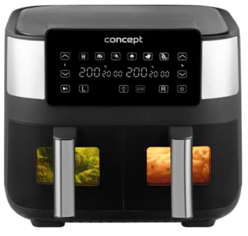 Concept FR8000 Double teplovzdušná fritéza s dvoma zásobníkmi