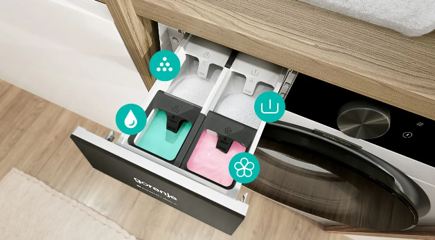 Zásuvka Gorenje EasyDosing pre čisté a pohodlné dávkovanie