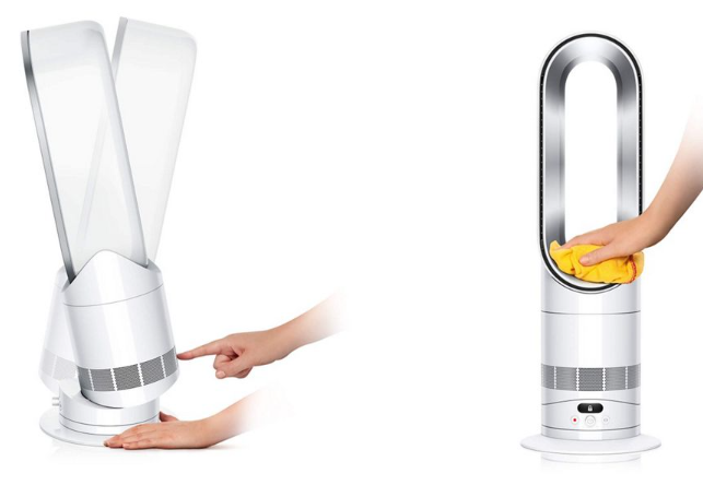 Presné smerovanie, oscilácia a náklon, bezstarostná údržba o teplovzdušný ventilátor Dyson Hot+Cool AM15 (HF1)