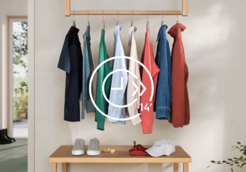 Rýchly program umožňuje rýchlo vyprať odevy pri ľahkom znečistení. Postará sa o 1,5 kg bielizne len za 14 minút.