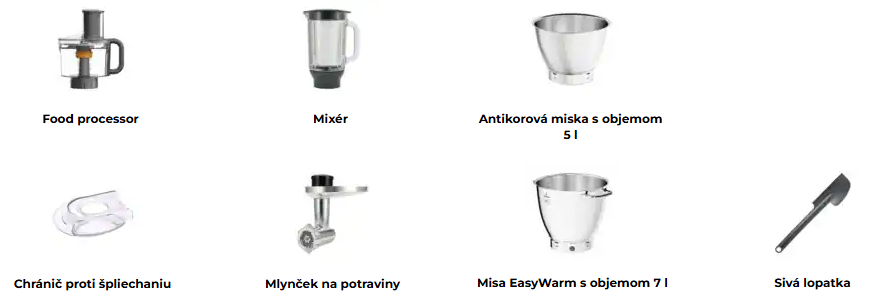 Obsah balenia Kenwood KWL90.594SI Titanium Chef Patissier XL