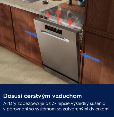 Electrolux E62SD200SW využíva funkciu AirDry