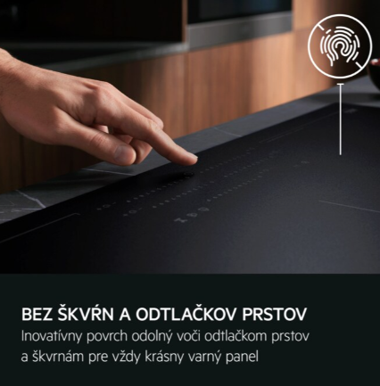 Ovládanie jednotlivých varných zón je prehľadné a umožňuje intuitívne ovládať každú zónu na varnej doske samostatne.