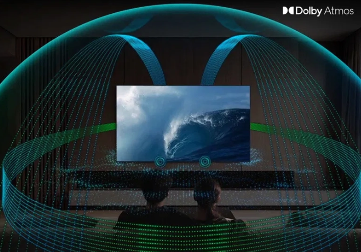 Pohlcujúci priestorový 3D zvuk Dolby Atmos s 4.2.2-kanálovými reproduktormi