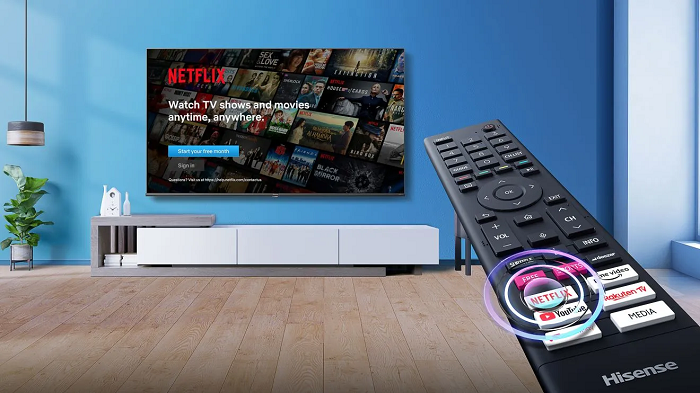 SMART TV Hisense 65E7HQ - netflix, youtube
