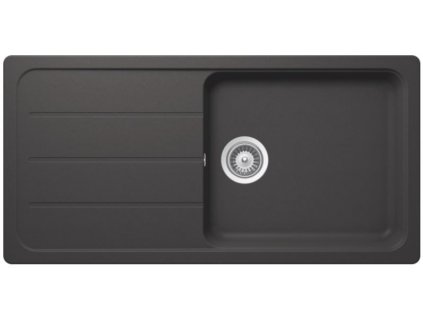 Schock Formhaus D-100L + sifón bez excentra NERO