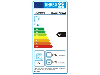 gorenje BSA6747DGWI energy