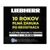 LIEBHERR: 10 ROKOV PLNÁ ZÁRUKA PO REGISTRÁCII