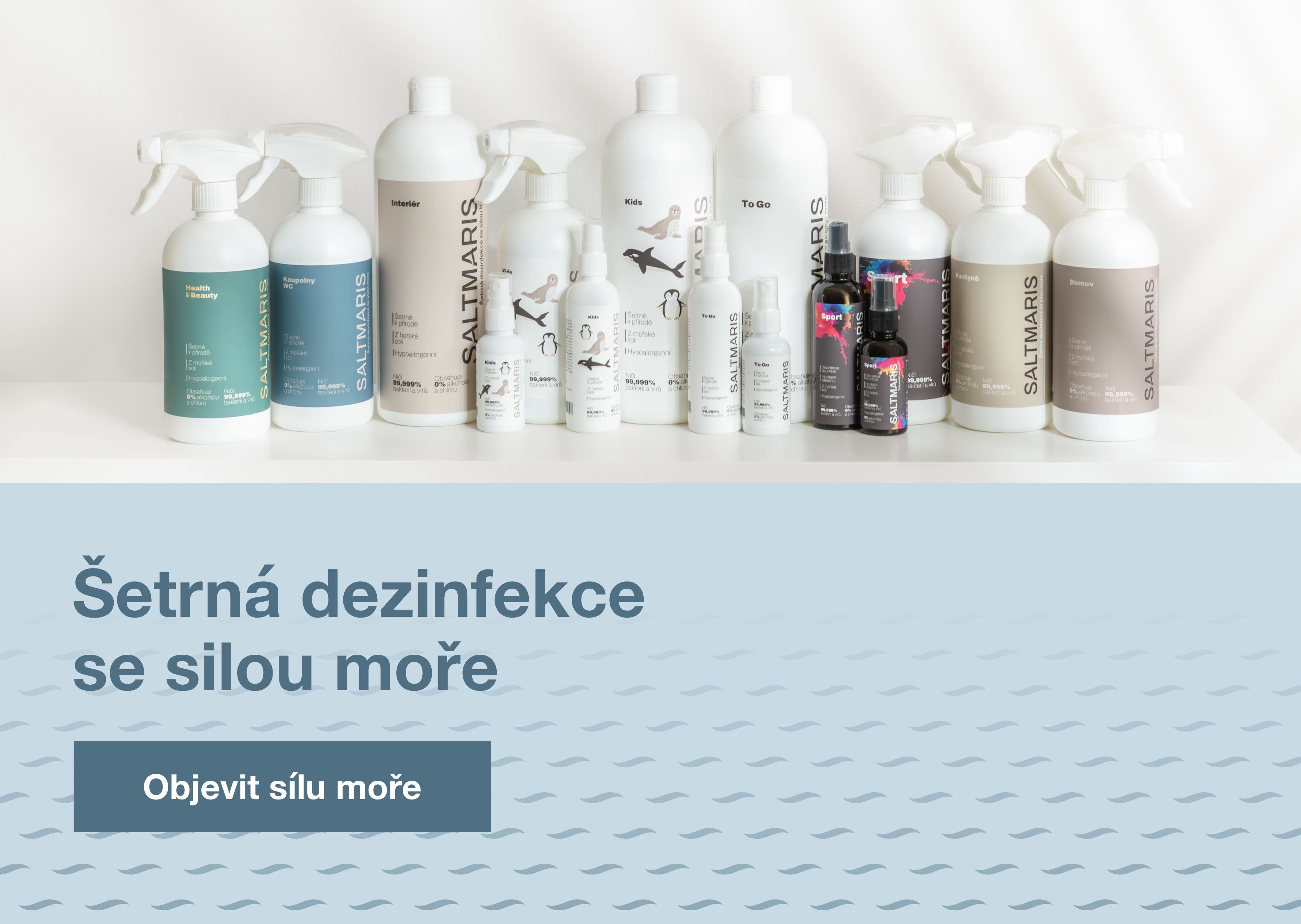 Dezinfekce se silou moře