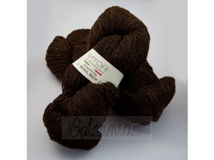 Příze bio merino hnědá