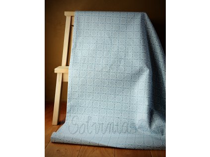 plátno bio bavlna kruhy