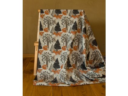 Úplet bio bavlna lišky