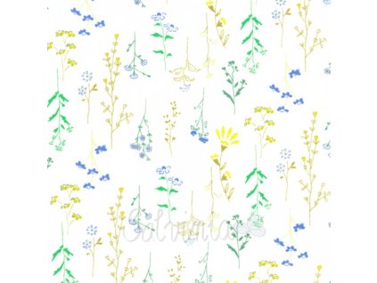 mušelín bio bavlna byliny