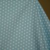 Popelín bio bavlna puntíky mátová