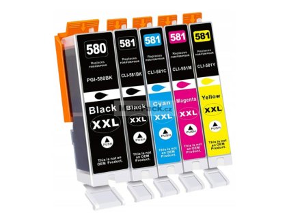 toner cartridge napln kazeta canon pgi 580 cli 581 xxl multipack do tiskarny canon 5pack