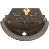 1444 2 zahradne umyvadlo hnede 25x11 5x41 5 cm