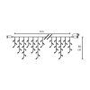 1543 2 cenculova retaz multi connect 200 led tepla biela 5 m bez zdroja