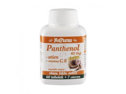 Panthenol 40 mg + selen + vitaminy C, E, 67 tobolek