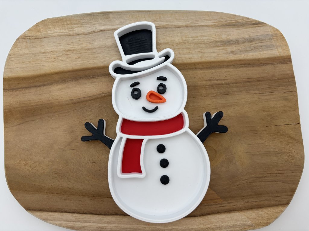 2.JAKOST - Eco smyslový tácek sněhulák