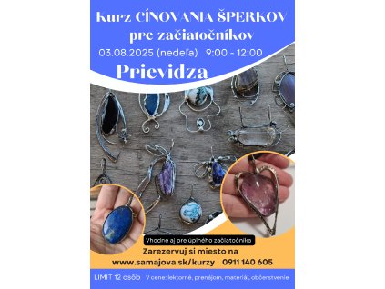 cínovanie šperkov Prievidza 3.8.