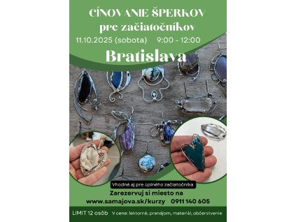 11.10.Bratislava, cínovanie šperkov