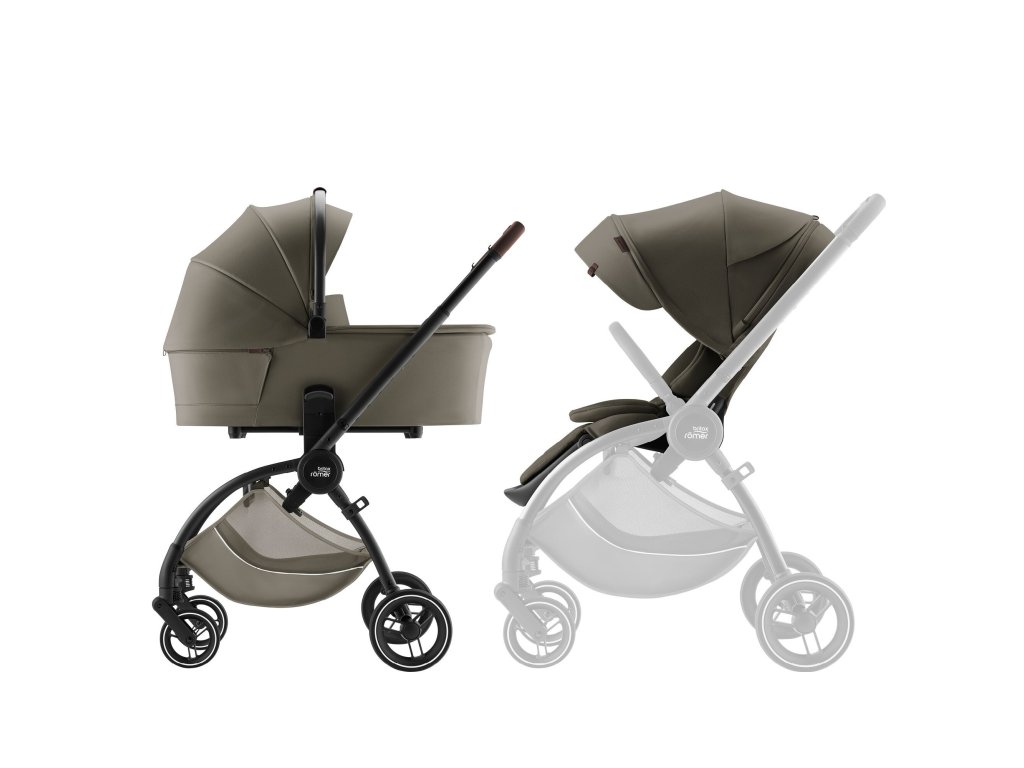 Britax Römer Set kočárek Rio + hluboká korba Lux, Urban Olive