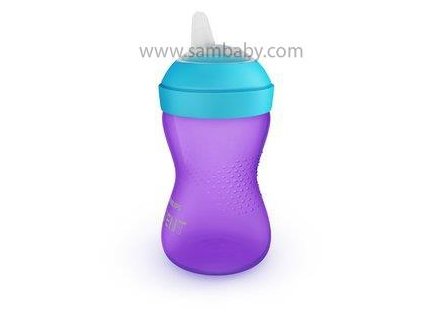 Philips AVENT Hrneček 300ml Grippy jemná hubička fialový