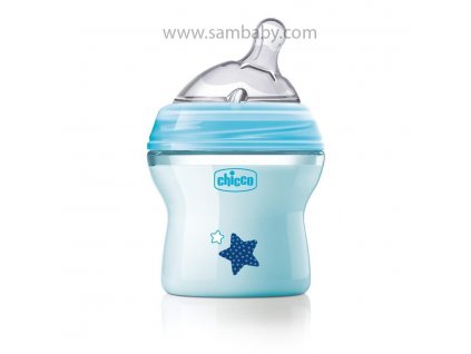 CHICCO Láhev kojenecká Natural Feeling 150 ml, chlapec 0m +