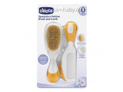 Chicco hřeben a kartáč 06569.00 - oranžový