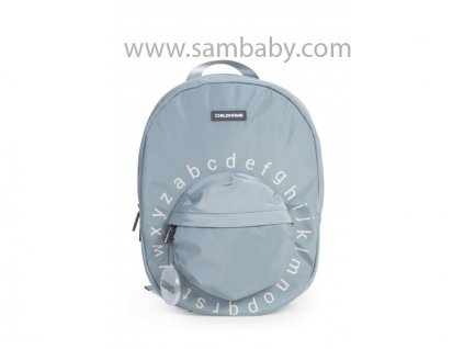 CHILDHOME DĚTSKÝ BATOH KIDS SCHOOL BACKPACK GREY OFF WHITE