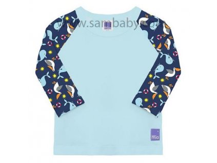 Bambino Mio Dětské tričko do vody s rukávem,Nautical UV 50+ - M- (7-9 kg)