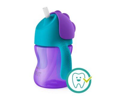Philips Avent Hrneček s ohebným brčkem 9m+ 200ml fialový