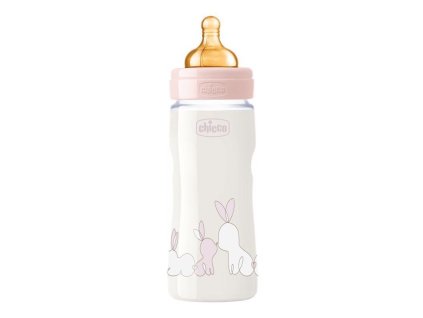 Chicco Láhev kojenecká Original Touch latex 330ml - dívka
