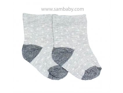 Tombis Dětské ponožky 37 šedé puntíky