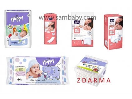 Bella Happy Startovací set - MALÝ - vč.kalhotek do porodnice vel.XL