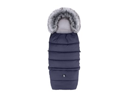 Cottonmoose fusak Combi s kožichem Yukon modrý