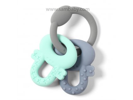 Babyono Kousátko silikonové Ortho klíče 0m+