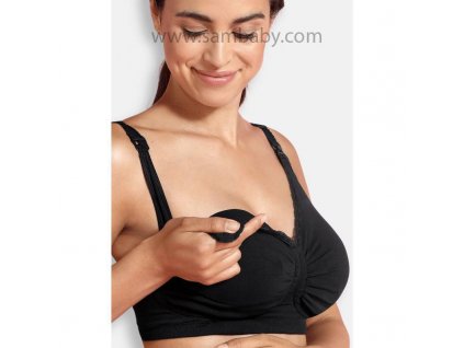 Carriwell Mateřská a kojící podprsenka Push Up s Carri-Gel kosticemi - ČERNÁ - vel. M