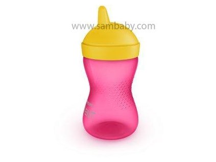 Philips AVENT Hrneček 300 ml Grippy tvrdá hubička růžový